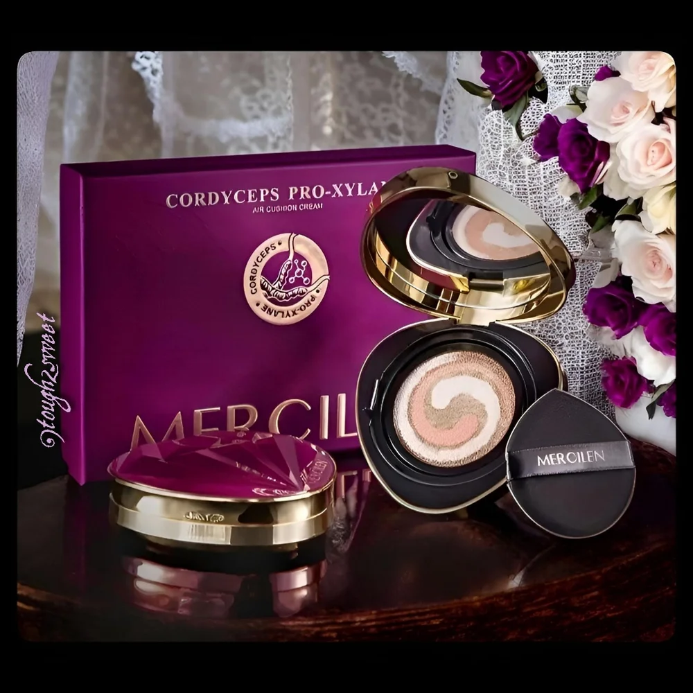 🆕FLAWLESS BB CREAM TRI~COLOR AIR CUSHION FOUNDATION BOXED GIFT SET(2 BB CREAMS)